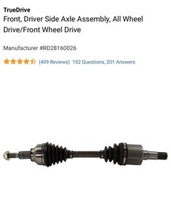 For Dodge Journey Front, Driver Side Axle Assembly, All Wheel Drive/Front Wheel Drive