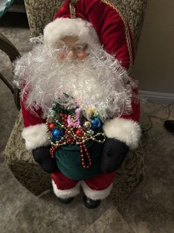 Vintage Fiber Optic Santa Claus
