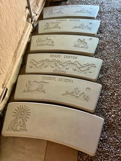 Beautifully Engraved Designs On Handmade Concrete Benches 🌿 Many Different Styles, Low Price!