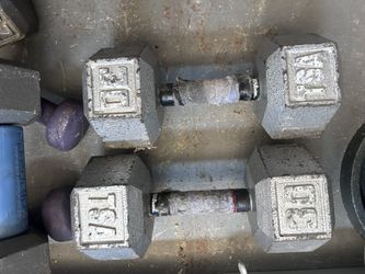 30 Lb Hex Dumbbells