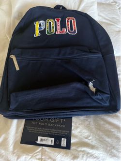 Polo Ralph Lauren Boys/ Girls' Backpack Navy Color New w Tags