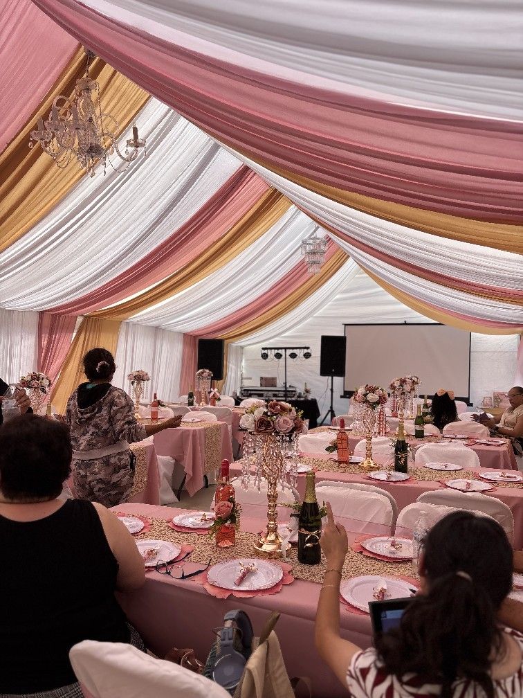Canopy Drapping Dance Floor Tables Chairs We Have Everything For Your Next Event 