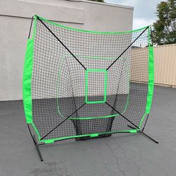 (New in box) $55 Baseball, Softball 7x7 FT Practice Net with Strike Zone and Portable Carry Bag