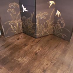 JAPANESE 4 PANEL SILK SCREEN