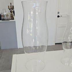 Clear Glass Hurricane Lamp Chimney Shade Candle