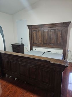 King Bed Frame with box springs