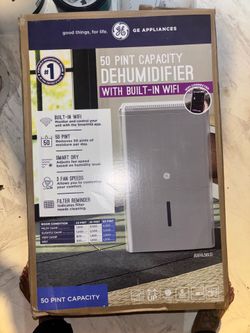 50 pint GE Dehumidifier brand new