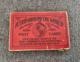 Vintage A Trip Around The World Post Card Set