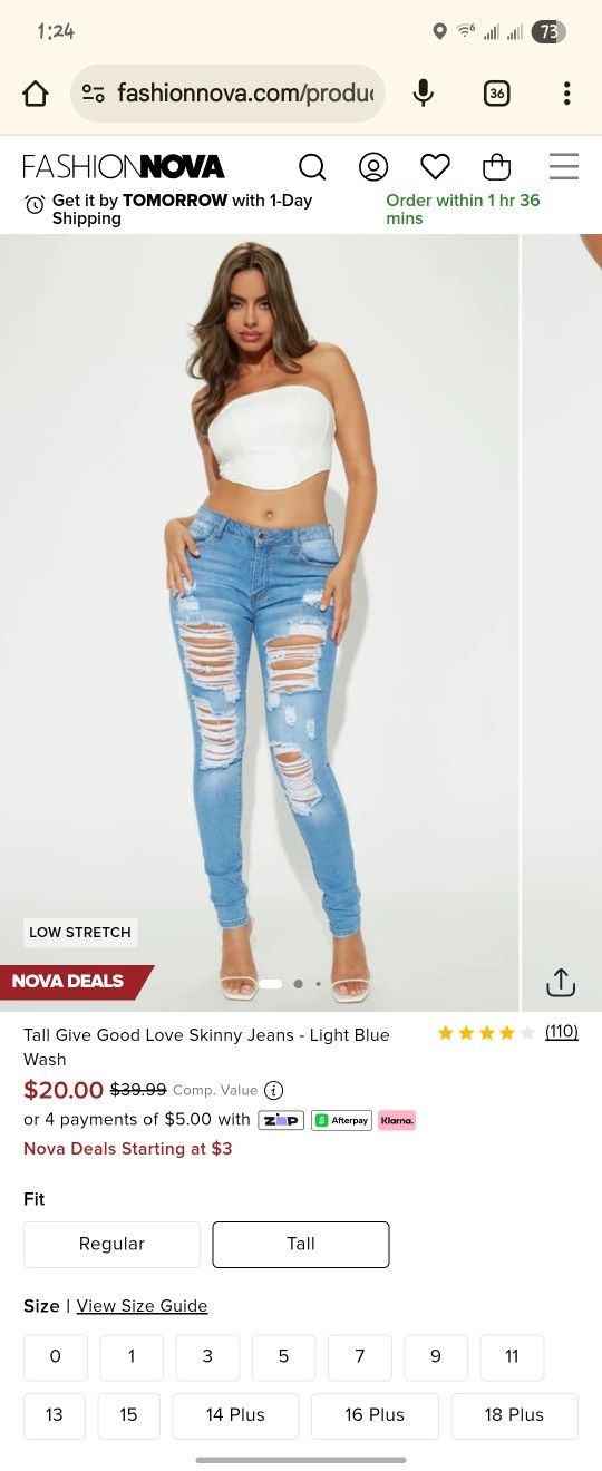 Fashion Nova Ripped Jeans