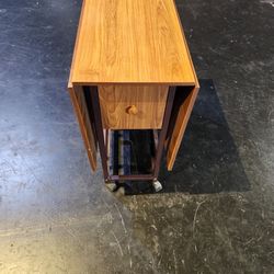 Folding Dining Table With Drawers