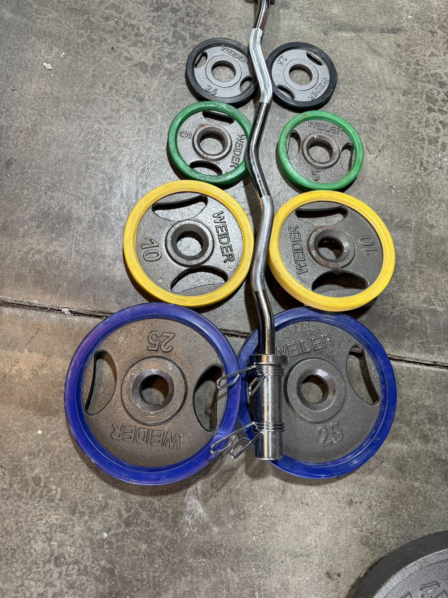 Olympic Curl Bar Weights
