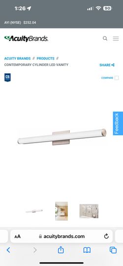 Cylinder LED Vanity light