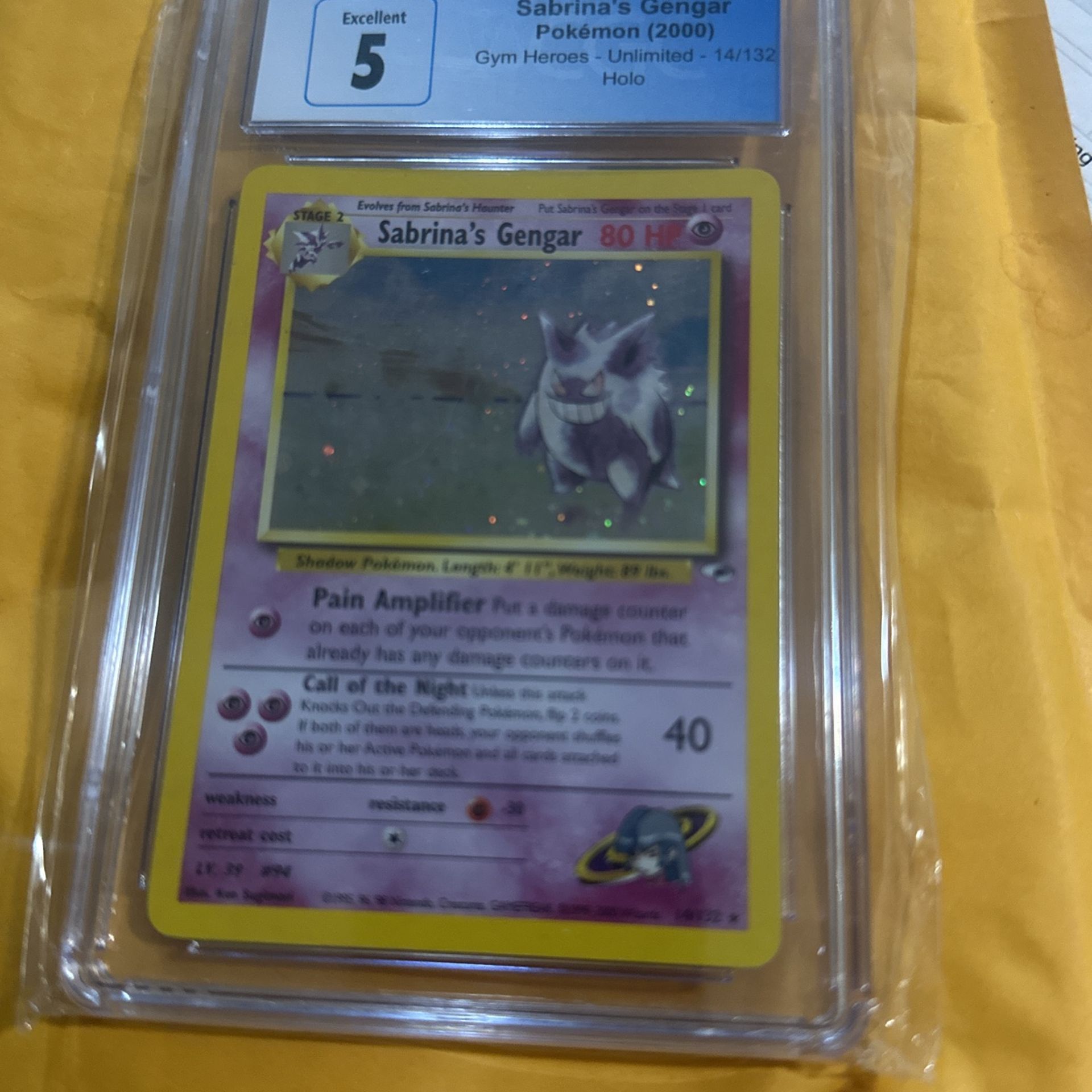 Cgc Pokémon Sabrina’s Genger (2000)