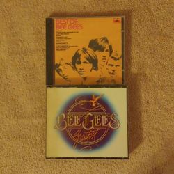 Bee Gees cd's one box set of the gearts hits and one cd best of the bee gees