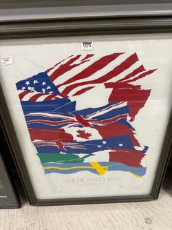 America's Cup 25 Newport 1983 Framed Poster
