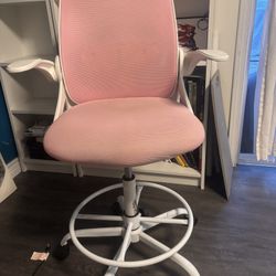 Primy Drafting Chair Tall Office Chair with Flip-up Armrests Executive Ergonomic Computer Standing Desk Chair