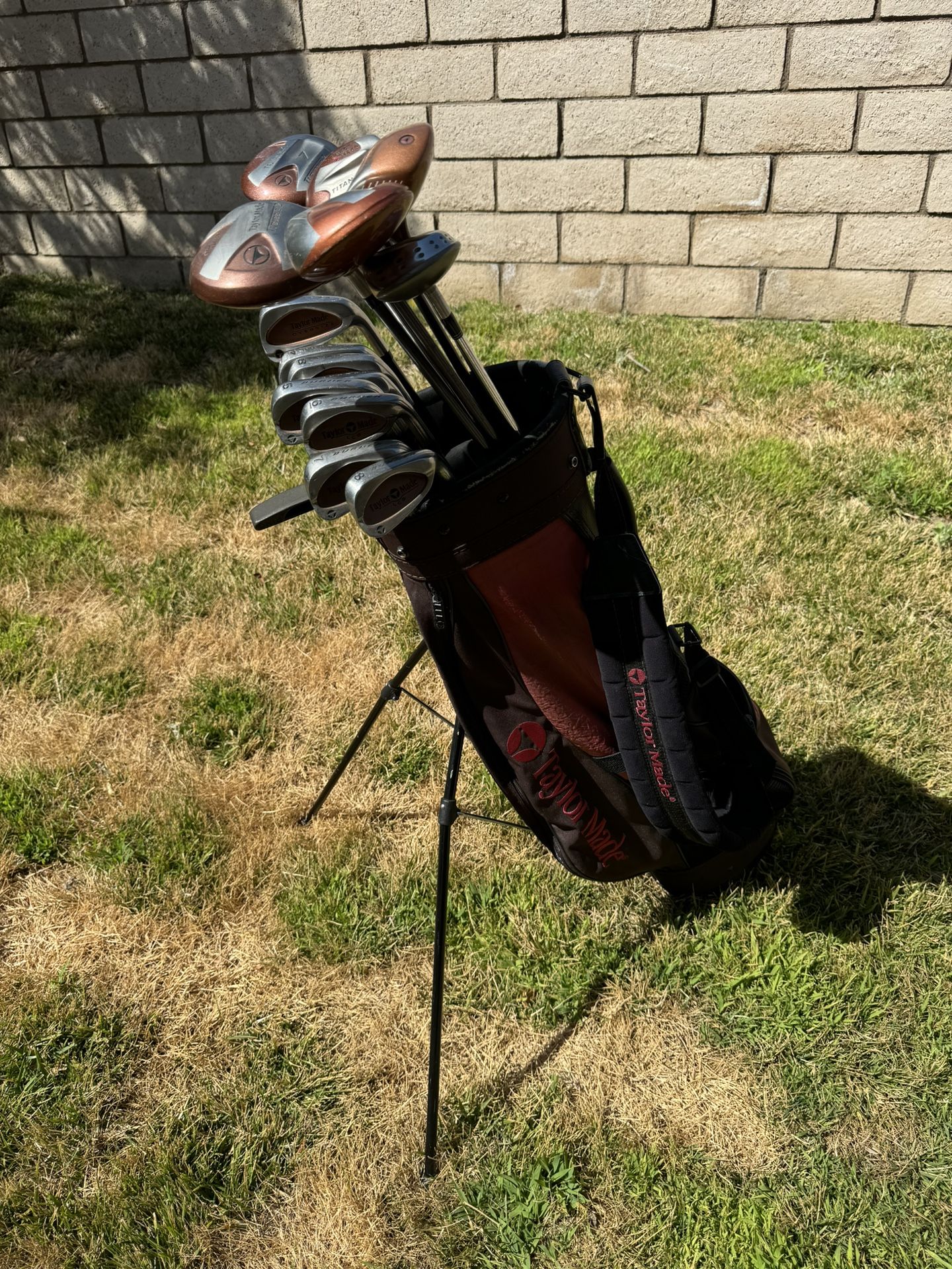 Vintage TaylorMade Golf Clubs & Bag