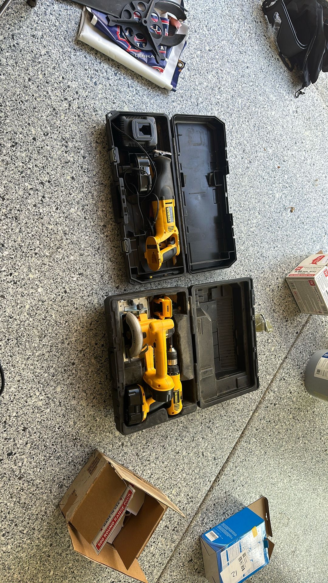 Dewalt 18V Power Tools - Drill, Circular Saw, And Reciprocating Saw