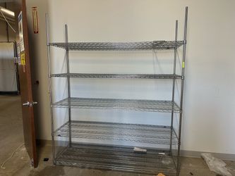 Metro wire shelf w 5 tires72x24x86h.