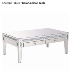 Crystal diamond Glam Mirrored Cocktail Coffee And End Side Table Or Nightstands Mesa Centro Living Room Sala Buros Mirrored Glam Mesa Con Espejos 
