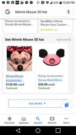 90'S. MINNIE MOUSE 3D HAT