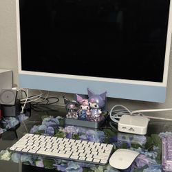 IMAC Apple Computer Pastel Blue 