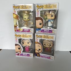 Beauty And The Beast Funko Pop Lot Of 4