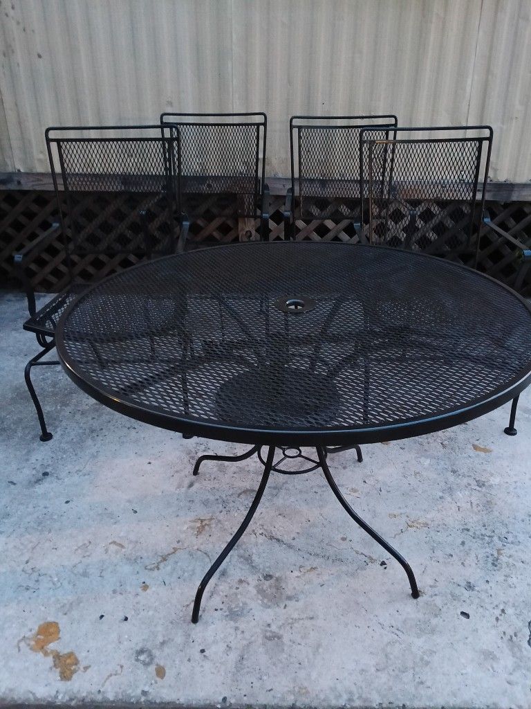 5 ~ Wrought Iron Patio Set