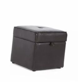 Baxton Studio Sydney Modern Ottoman Storage Ottoman, Brown