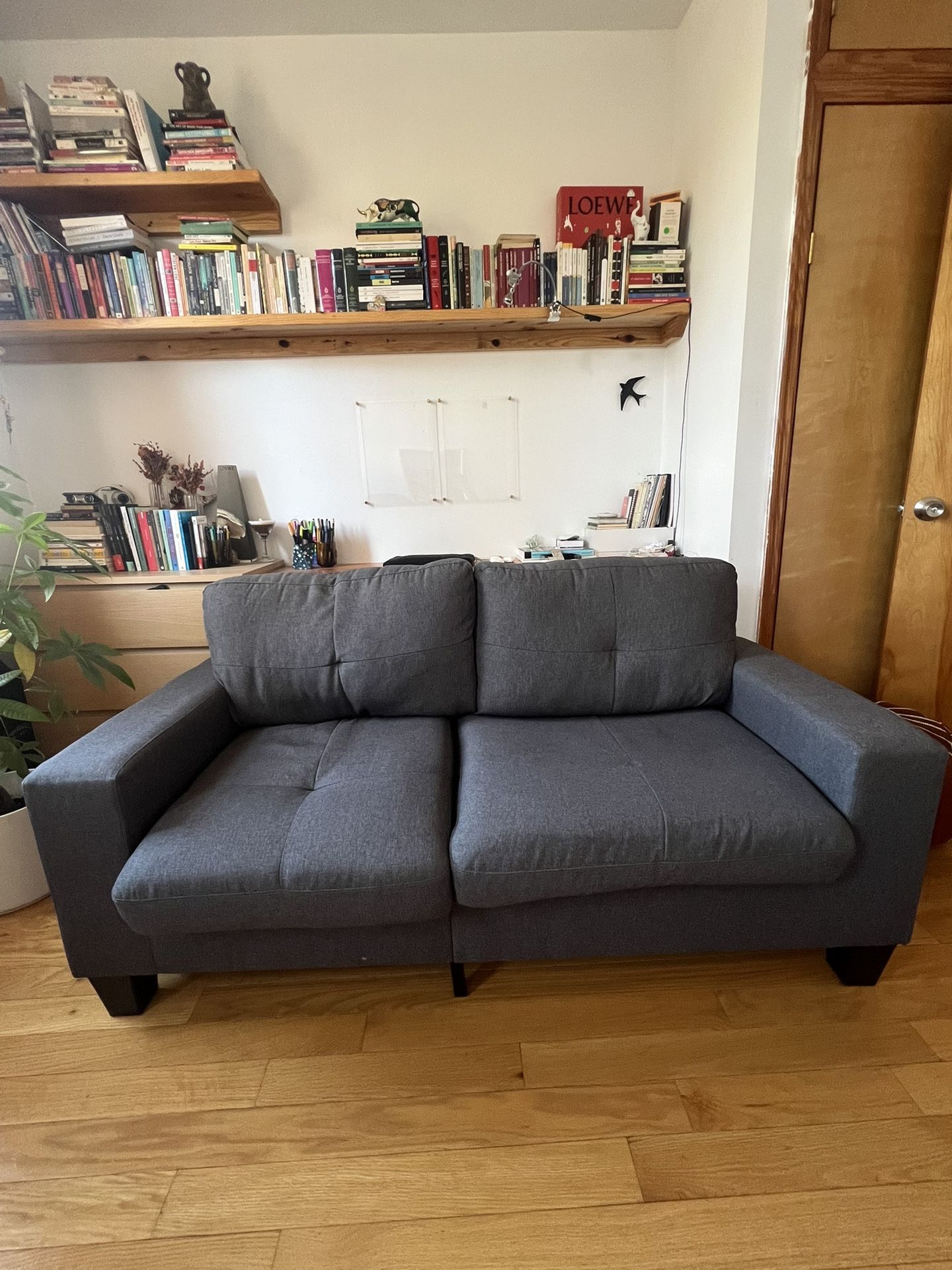 ✨ Modern Gray Loveseat – Great Condition ✨ 