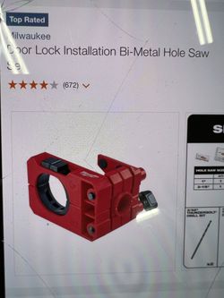 Milwaukee Door Handle Jig, Hole Saw