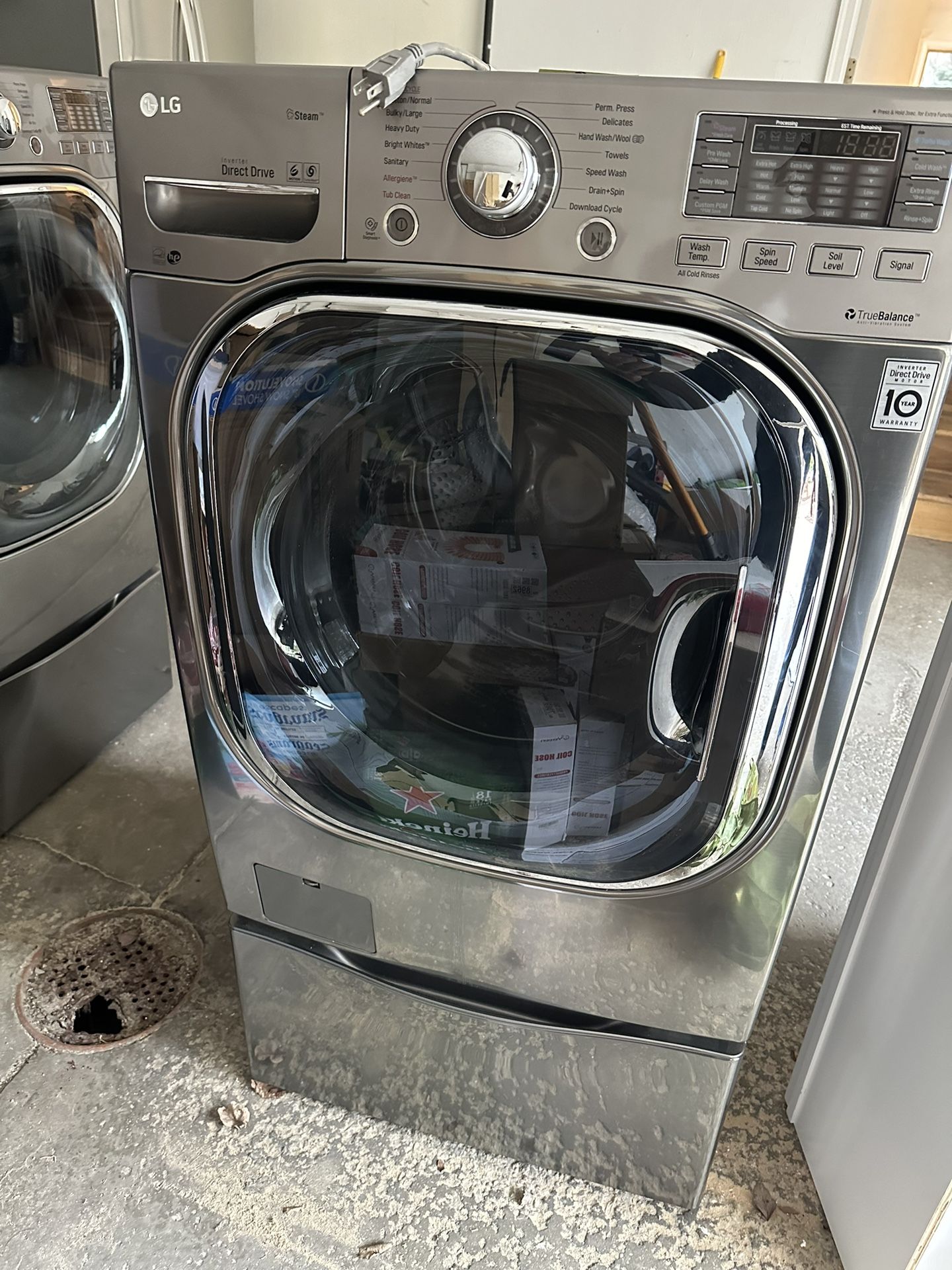 LG Washer And Dryer - Includes Matching Pedestals 