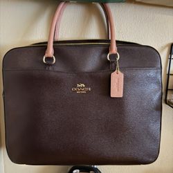 Coach Metropolitan Brown And Pink 