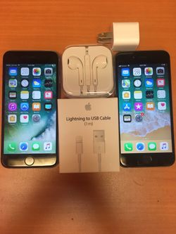 Factory unlocked apple iphone 6, store warranty 128 gb $130 each