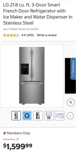 LG 21.8 cu. ft. 3-Door French Door Refrigerator