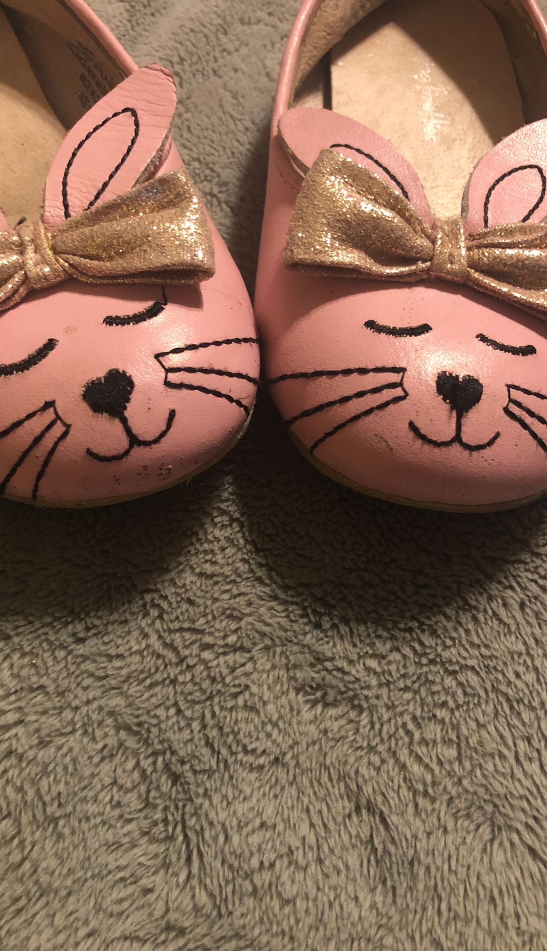 Chasing Fireflies pink bunny ballet flats