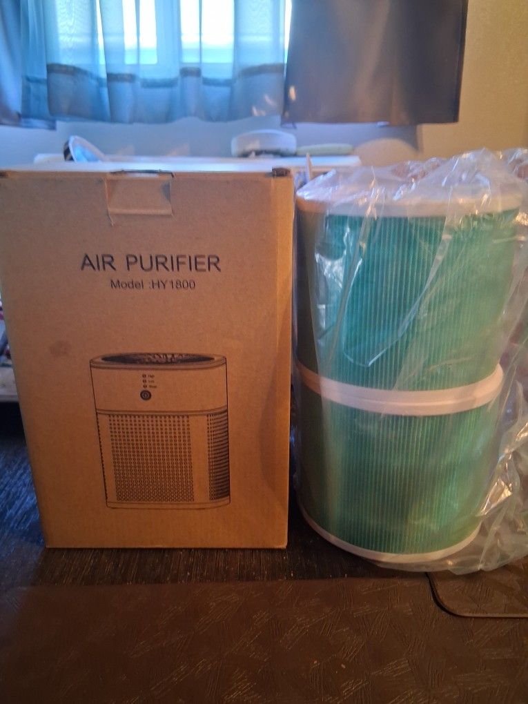 New Indoor Air Purifier Model: NY1800 Black & 2 Extra Filters