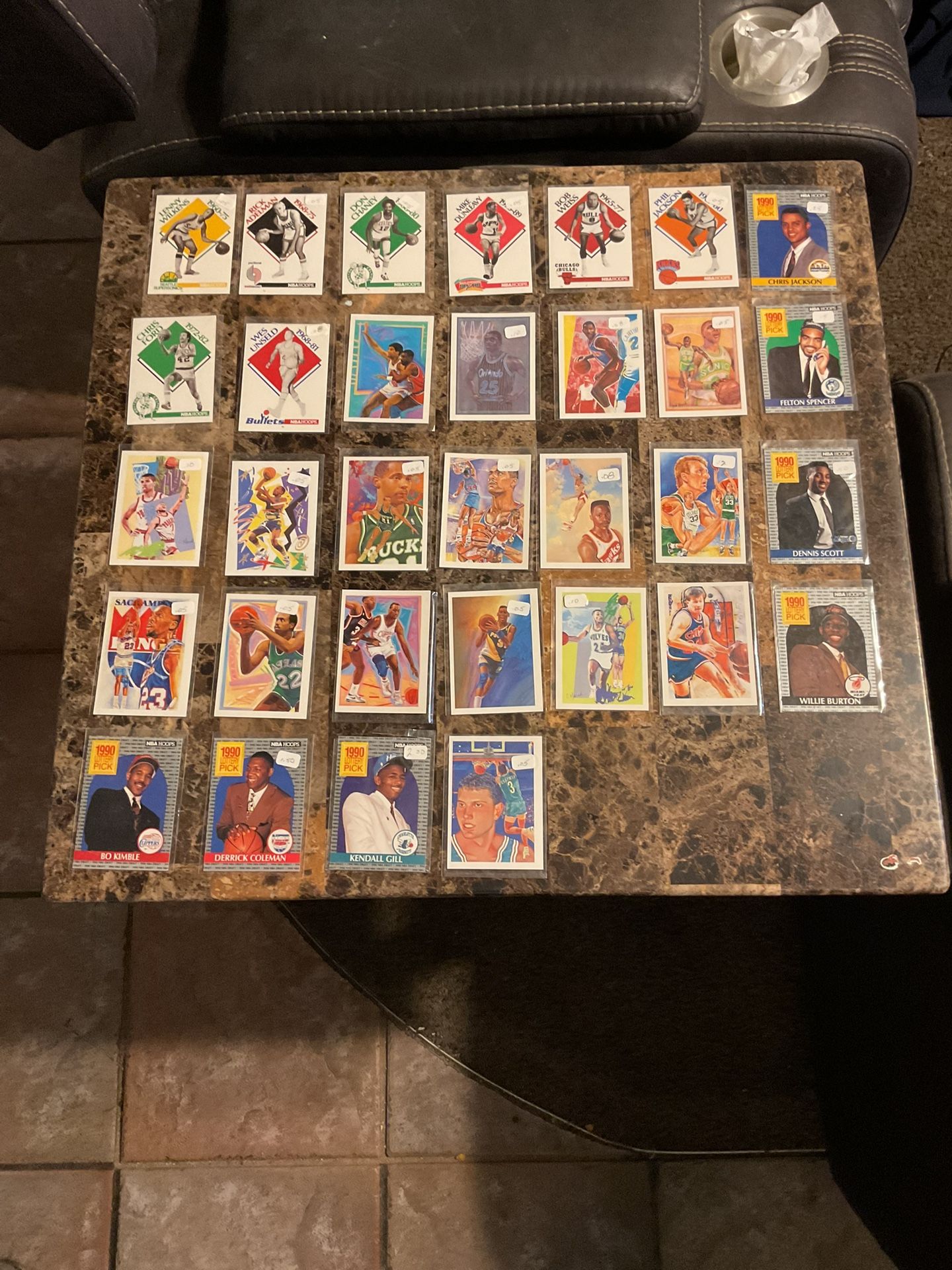NBA cards 32 cards