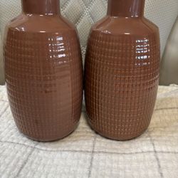 2 Brown Bottles 