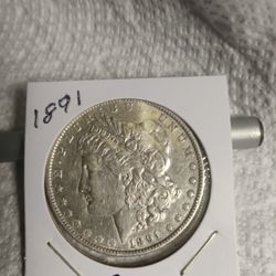 1891 Morgan Silver Dollar $80