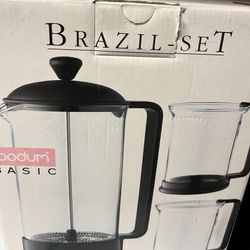 Coffee Maker  Set And 2 Coffee Mugs1.0L 