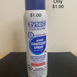 12 for $10 or $1 Hand Sanitizer Spray   $1      500 mL