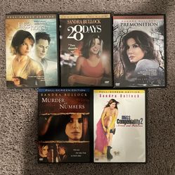 Assorted Sandra Bullock dvds 