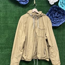 Old Navy Beige Hooded Zip Up Size Xxl