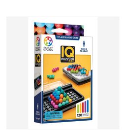 IQ Puzzler Pro – 120 Challenges in 2D & 3D Travel Brain Teaser Ages 6 - Adult