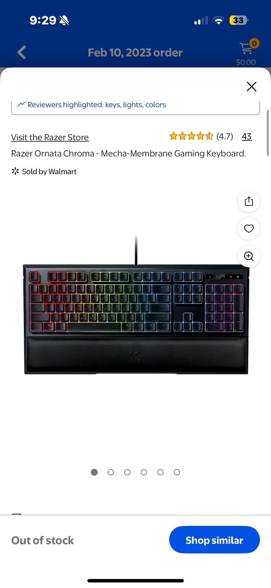 Razer Ornata Chroma Gaming Keyboard