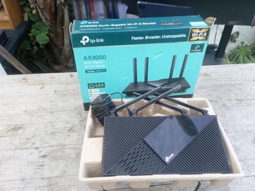 Router Modem Tp-link Ax3000 Gently Used Wifi Mesh