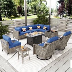 Brand New Patio Outdoor Furniture Set With Fire Pit