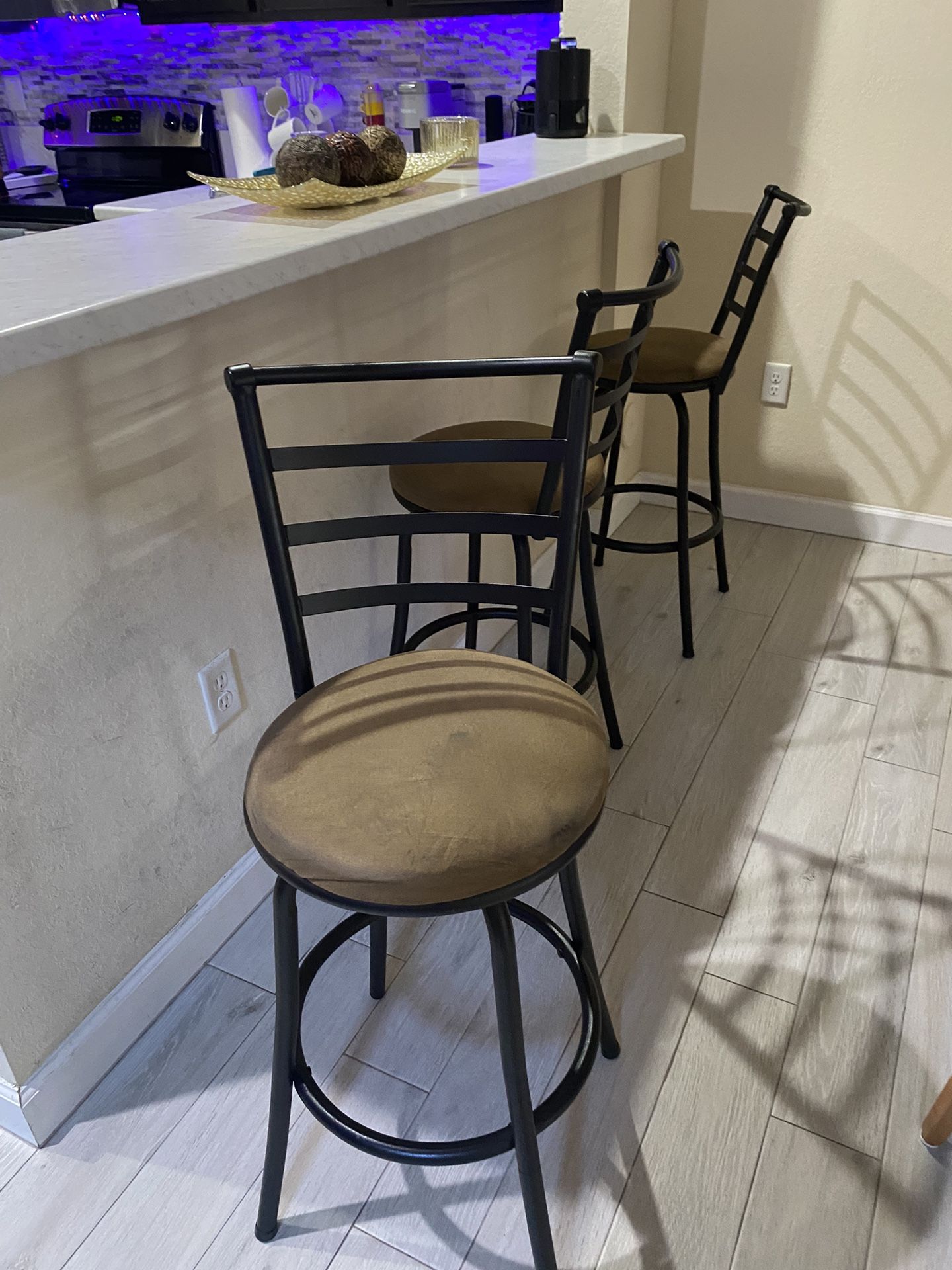 3 Bar Stools In Decent Condition For Free