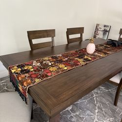 Wood 8seater Table With Extension